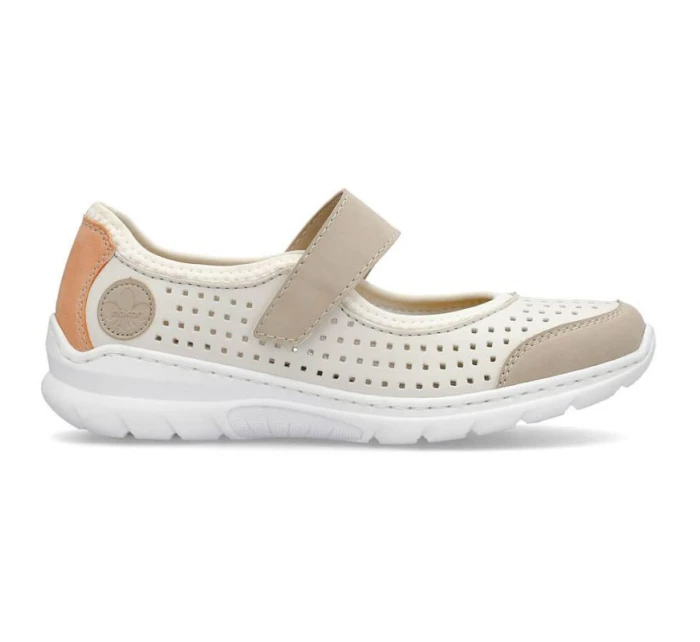 Pohodlná polobotka W béžová model 22033608 - Rieker