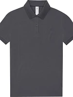 B&C My Polo 210 /women Dámské piqué polo z těžké bavlny 01.W463 dark grey
