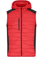 JN Pánská strečová fleecová vesta 02. red/black model 22414931 - Daiber
