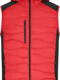 JN Pánská strečová fleecová vesta 02. red/black model 22414931 - Daiber