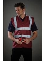 Yoko HVW 100 Hi-Vis bezpečnostní vesta 79.W100 raspberry
