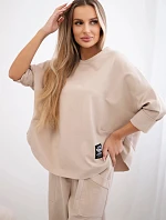 Souprava Punto Milano Winter tepláky + kalhot béžový