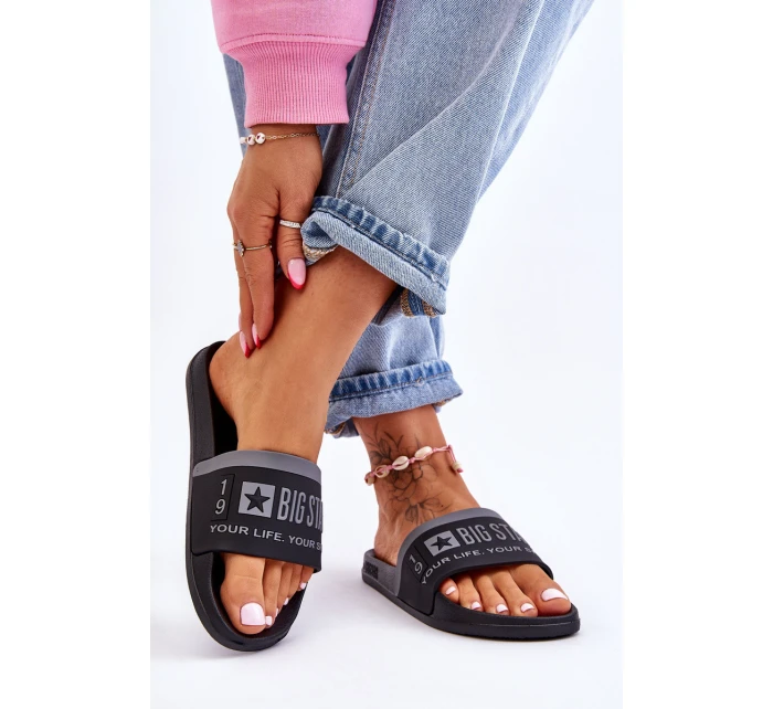 Dámské pantofle Big Star Light model 21610729 Černá - Big Star Shoes Dámské pantofle Big Star Light model 21610729 Černá - Big Star Shoes