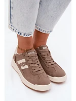 Dámské Sportovní Boty Sneakers Big Star model 22185479 Tmavá béžová - Big Star Shoes