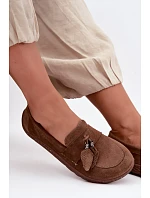 Mokasyny Barefoot z přírodního semiše Zazoo 10220 hnědé