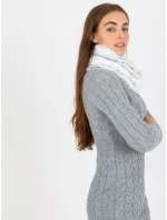 Tunelová šála AT KM model 21370637 bílá a černá - FPrice Tunelová šála AT KM model 21370637 bílá a černá - FPrice