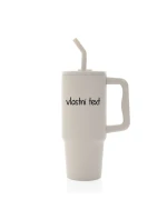 Vlastní text na termosku s barevným víčkem