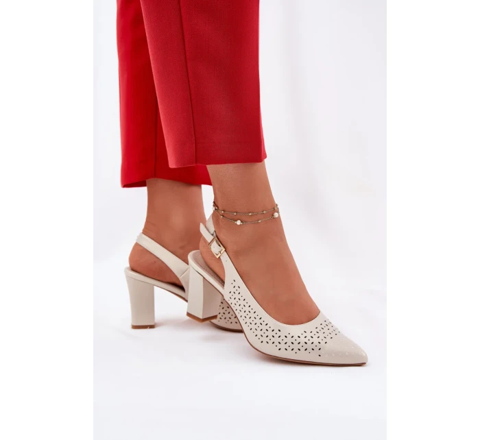 Sandály na podpatku model 211939 Step in style Sandály na podpatku model 211939 Step in style