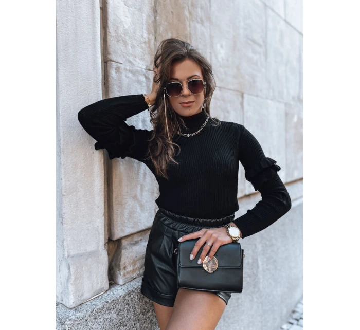 Dámský svetr černý Dstreet model 21964200 - FashionStreet Dámský svetr černý Dstreet model 21964200 - FashionStreet