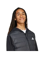 Pánská péřová bunda adidas Essentials Climawarm Hybrid Hooded Jacket black KA5251 pánská