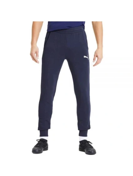 Pánské bavlněné tepláky Puma pohodlný sportovní styl námořnická modř