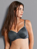 Fleur soft podprsenka s pěnovou výztuží 5654 antracit - RosaFaia