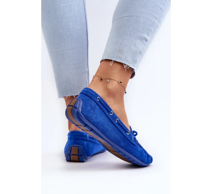 Dámské modré semišové mokasíny Si Passione Dámské modré semišové mokasíny Si Passione