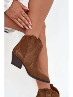 Nazouvací dámské kovbojky z přírodního semiše camel model 21713728 - Boto Nazouvací dámské kovbojky z přírodního semiše camel model 21713728 - Boto