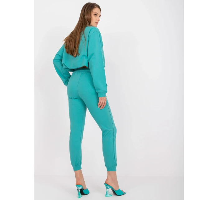 Teplákové kalhoty AP DR A 003 tyrkysové