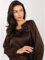 Bluzka MI BZ model 21795561 ciemny brązowy - FPrice Bluzka MI BZ model 21795561 ciemny brązowy - FPrice