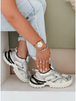 Dámské sportovní stříbrné tenisky FashionStreet ZY1007