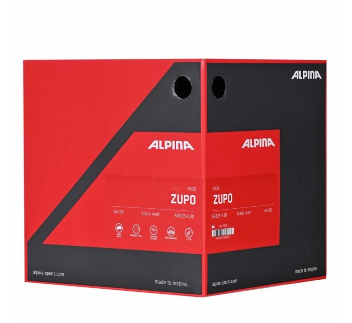 Lyžařská přilba ALPINA ZUPO BLACK MATT 54-58 Lyžařská přilba ALPINA ZUPO BLACK MATT 54-58