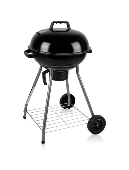 KULOVÝ ZAHRADNÍ GRIL REX STEEL 46CM S POPELNÍKEM