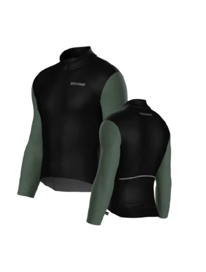 Biemme CLIMB tričko s dlouhým rukávem černá zelená XXL