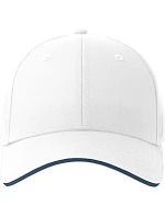 Sport 6 panelová sandwich kšiltovka white/navy model 22450491 - Atlantis Headwear Sport 6 panelová sandwich kšiltovka white/navy model 22450491 - Atlantis Headwear