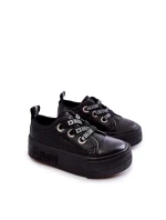 Dětské kožené tenisky BIG STAR model 21594828 Černá - Big Star Shoes Dětské kožené tenisky BIG STAR model 21594828 Černá - Big Star Shoes