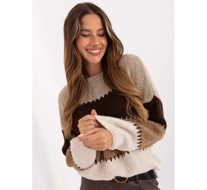 Sweter MI SW model 21441310 jasny beżowy - FPrice