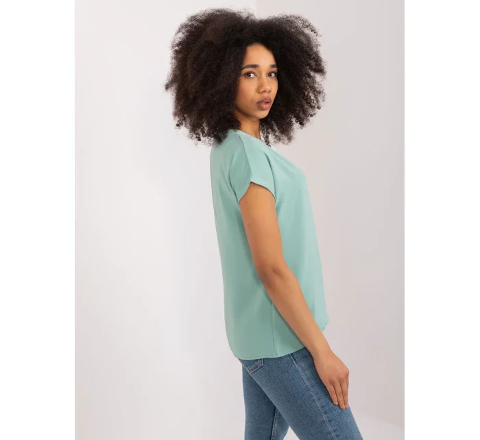 Bluzka RV BZ model 19734901 pistacjowy - FPrice Bluzka RV BZ model 19734901 pistacjowy - FPrice