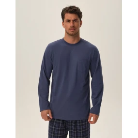 Pyžamo Herb 41913-95X Tmavě modrá - Henderson Pyžamo Herb 41913-95X Tmavě modrá - Henderson