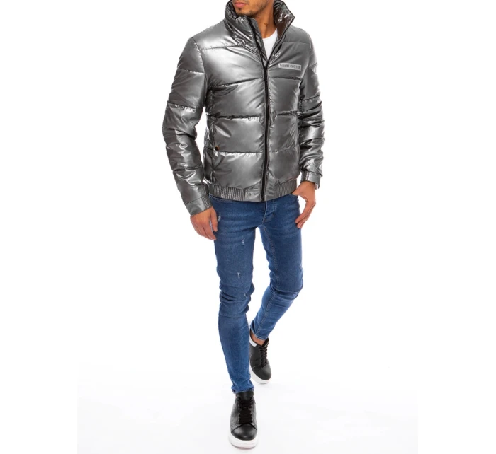 Pánská zimní bunda tmavě šedá FashionStreet TX3860