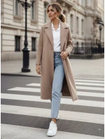 Dámský oversize kabát dlouhý velbloudí Dstreet model 21982230 - FashionStreet