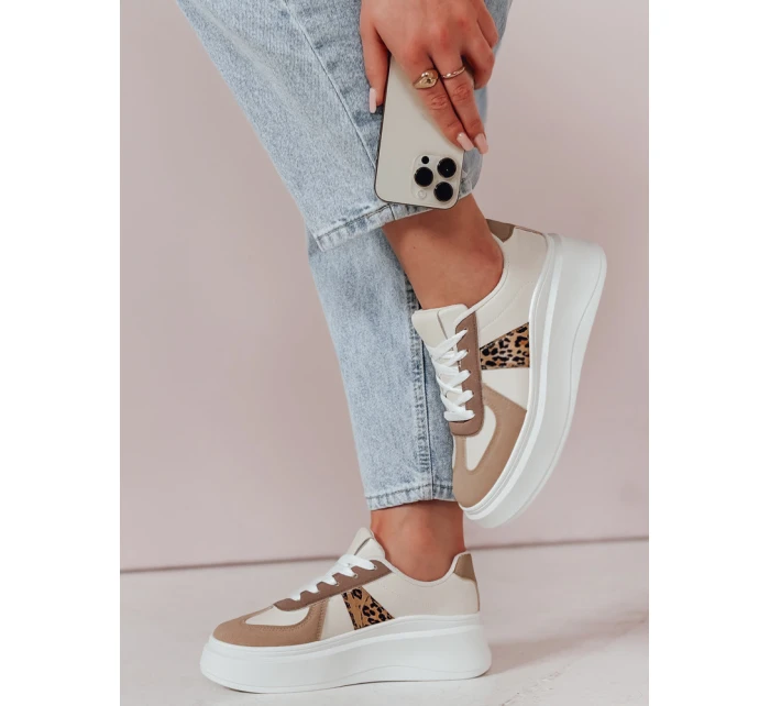 Dámské tenisky na platformě MODNIKKI khaki FashionStreet ZY0874