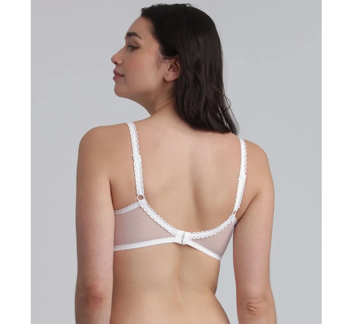 Dámská nevyztužená krajková podprsenka model 22005313 BRA  bílá - Playtex