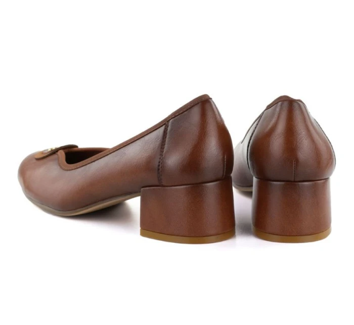 Dámské lodičky na zavazování hnědé model 22015174 - Potocki