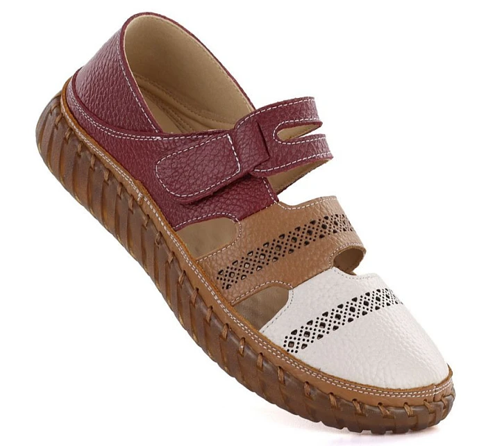 Pohodlná kožená polobotka na suchý zip Artiker 58C1500 Pohodlná kožená polobotka na suchý zip Artiker 58C1500