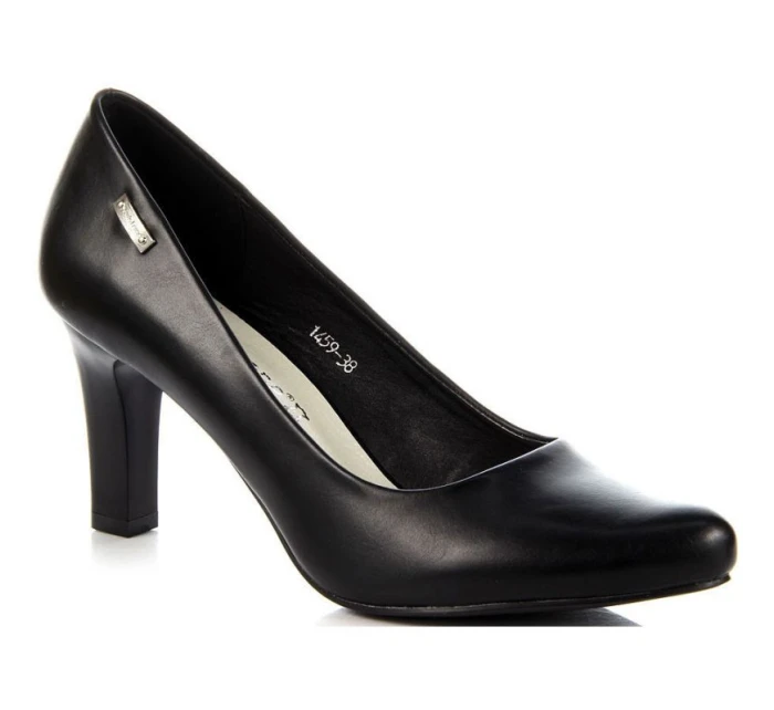 Černé lodičky na jehlovém podpatku W Sergio Leone