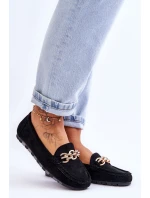 Dámské semišové mokasíny Černá model 21619608 - Boto Dámské semišové mokasíny Černá model 21619608 - Boto