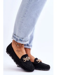 Dámské semišové mokasíny Černá model 21619608 - Boto