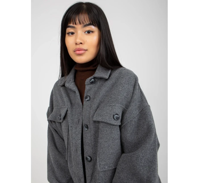 Košile DN KS 4005.99P tmavě šedá