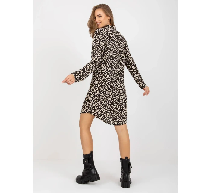 Šaty TO SK 1103 19.01X černá a béžová