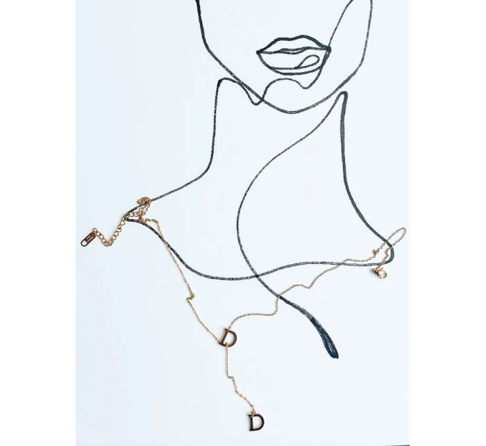 Zlatý náhrdelník DELICE FashionStreet IY0084