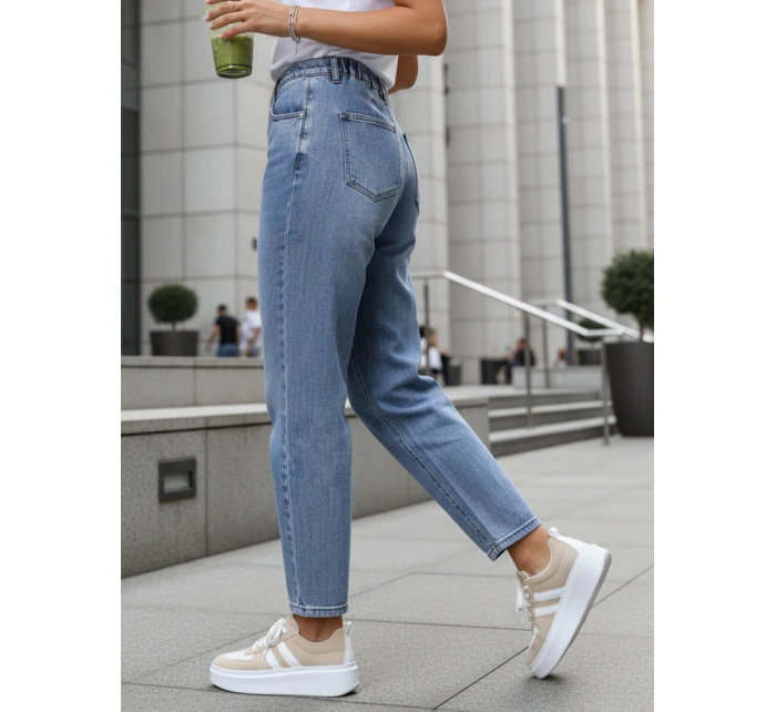 damskie mom fit z niebieskie model 22016749 - FashionStreet damskie mom fit z niebieskie model 22016749 - FashionStreet