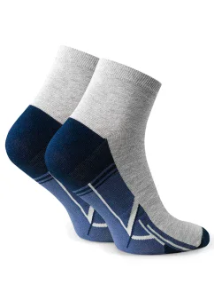 model 18032935 kolor:melanż jasny szary - Steven