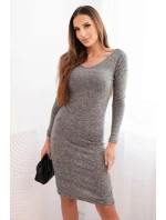 Dámská bavlněná šaty s krátkým rukávem a model 21774781 nařasením malinová - K-Fashion Dámská bavlněná šaty s krátkým rukávem a model 21774781 nařasením malinová - K-Fashion