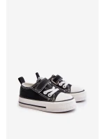 Dětské Textilní Tenisky Na Suchý Zip Černé model 21673307 - Boto Dětské Textilní Tenisky Na Suchý Zip Černé model 21673307 - Boto