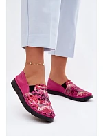 Dámské nazouvací kožené polobotky Maciejka 03512-73 Fuksie