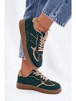 Nízké dámské tenisky Zelené Brenelle