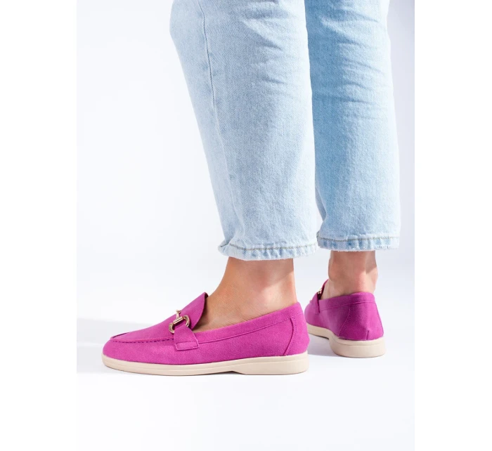 Originální polobotky dámské růžové bez podpatku Originální polobotky dámské růžové bez podpatku