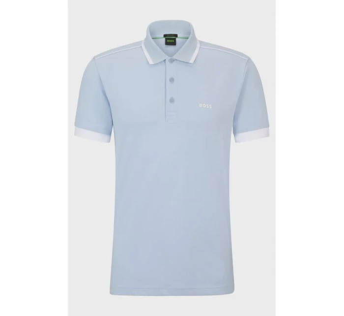 Pánská modrá polokošile  1 Bright Purple regular fit model 21350230 - Boss