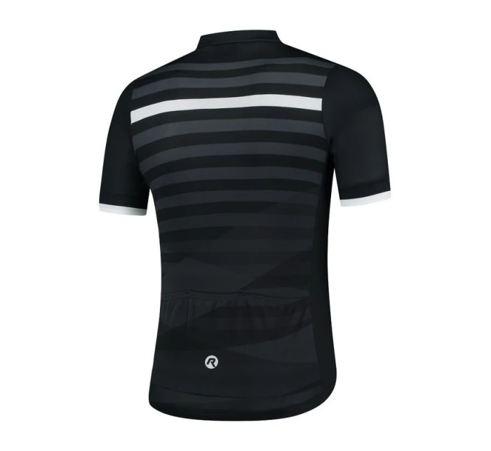 Rogelli STRIPE dres 2XL černobílý